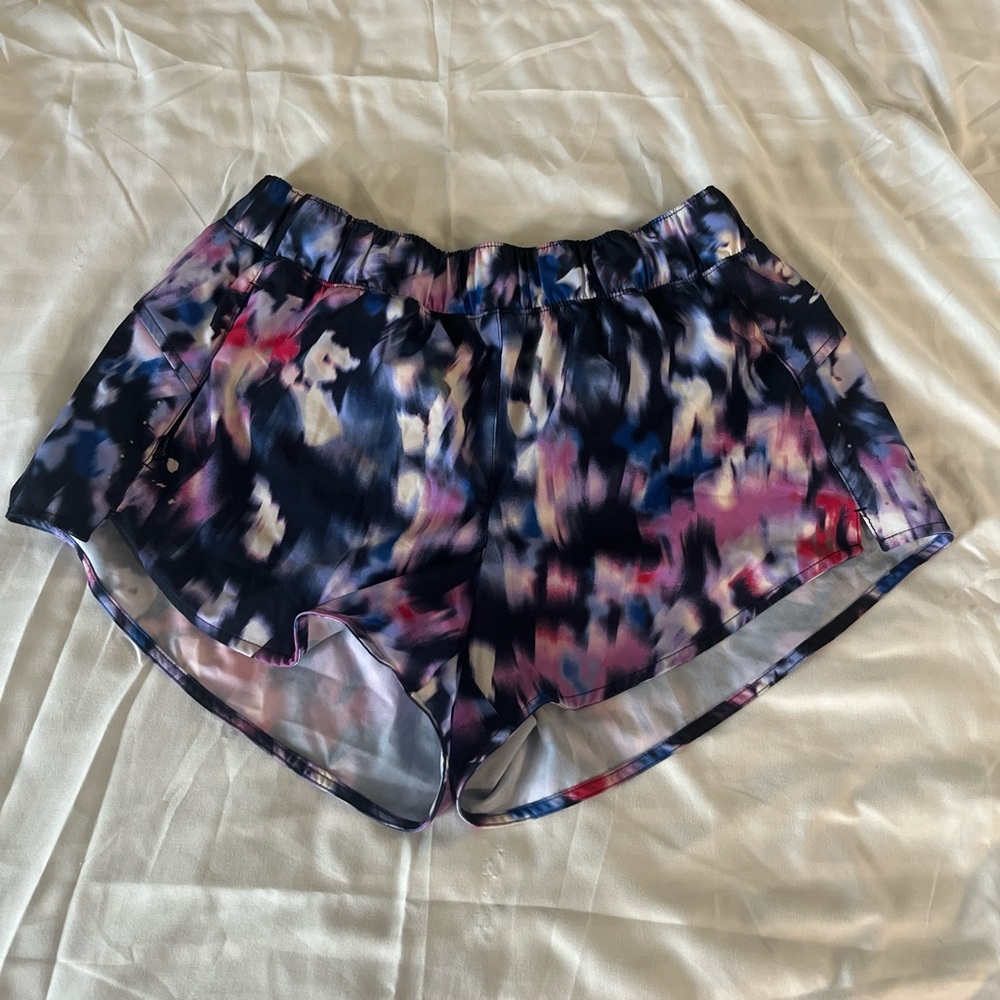 Old Navy Blue and Pink Athletic Shorts Moisture-Wicking Tie-Dye